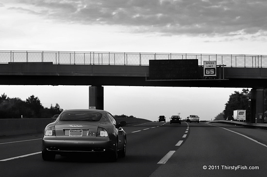 Maserati: 4.7L; 433hp; 183mph... Speed Limit: 65mph