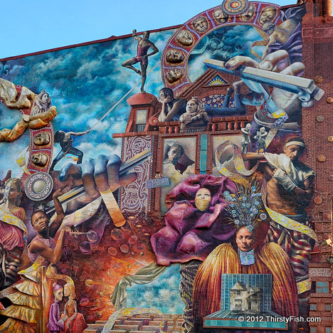 Mural Mile #13: Theater of Life (Detail)