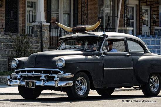 1954 Chevy with Longhorns