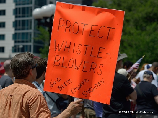Protect Whistleblowers; God Bless Edward Snowden