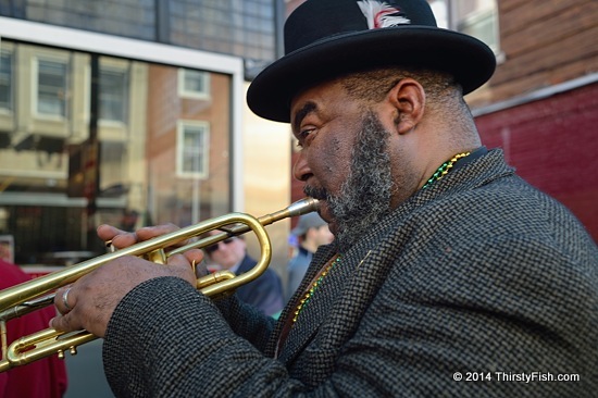 Mardi Gras Parade in Philadelphia: Trumpeter