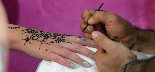 Henna Tattoo Detail