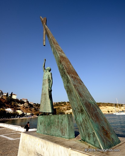 Statue of Pythagoras at Pythagorion, Samos 